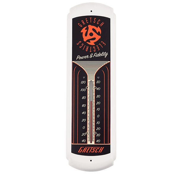 GRETSCH TIN THERMOMETER